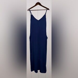 Arden Furtado Slip Dress Cobalt Blue Maxi Dress Boho Girly Beachy Summer Women L